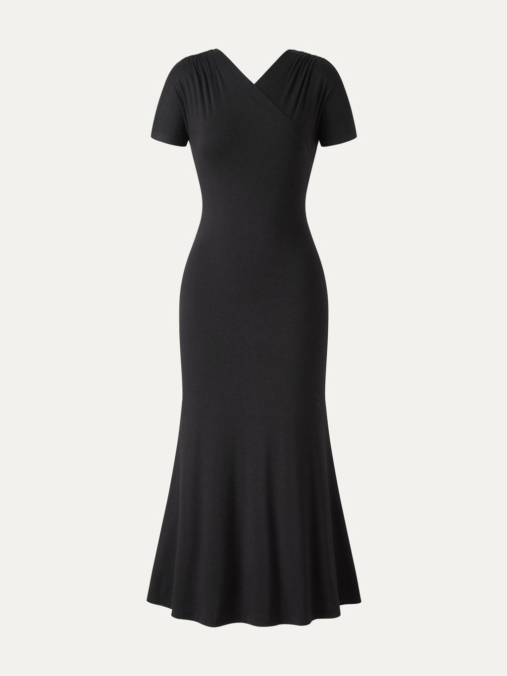 OGLmove Surplice Short Sleeve Midi Dress