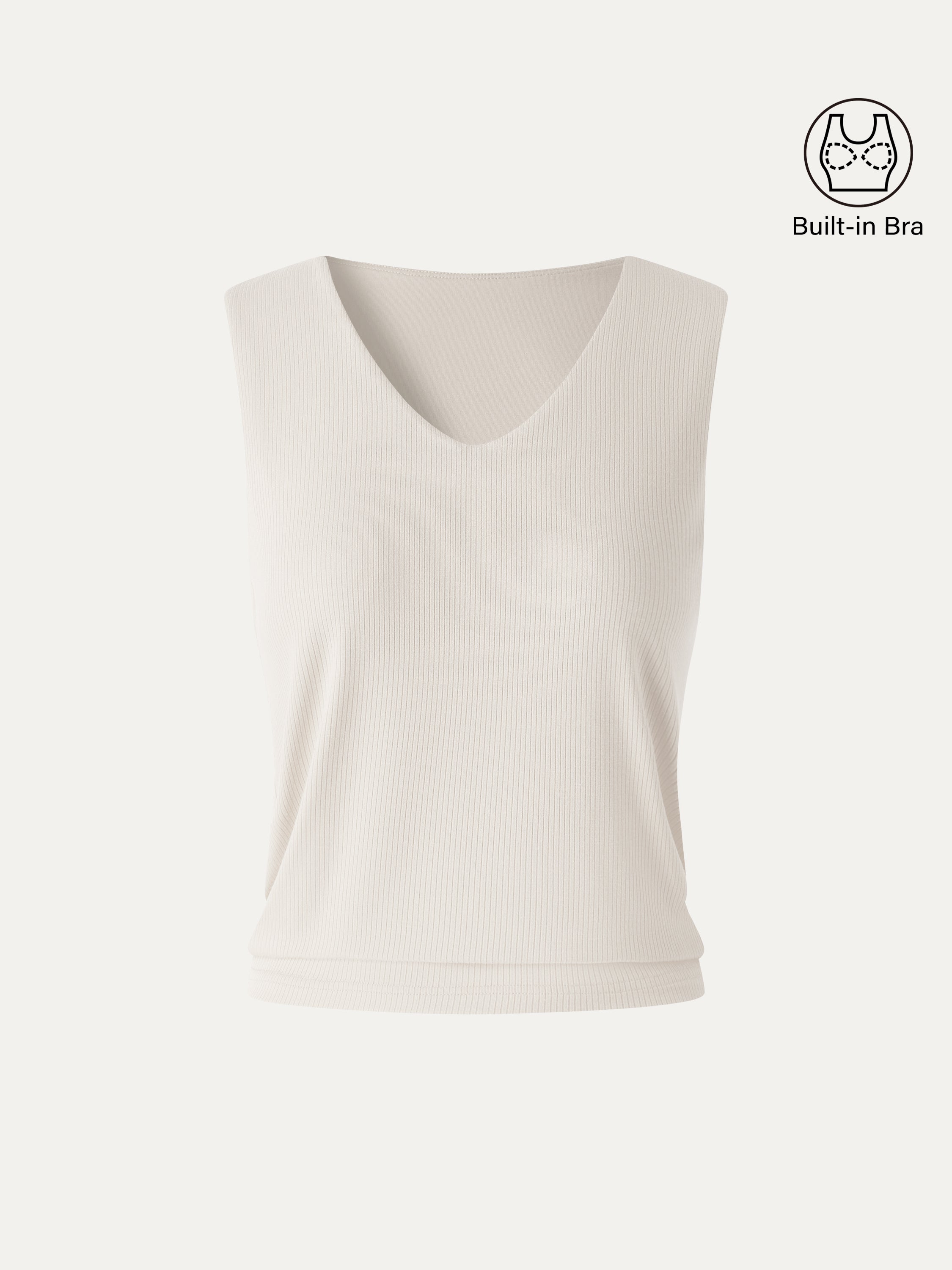 OGLmove CoolTouch Ease V-Neck Wide Shoulder Bra Tank