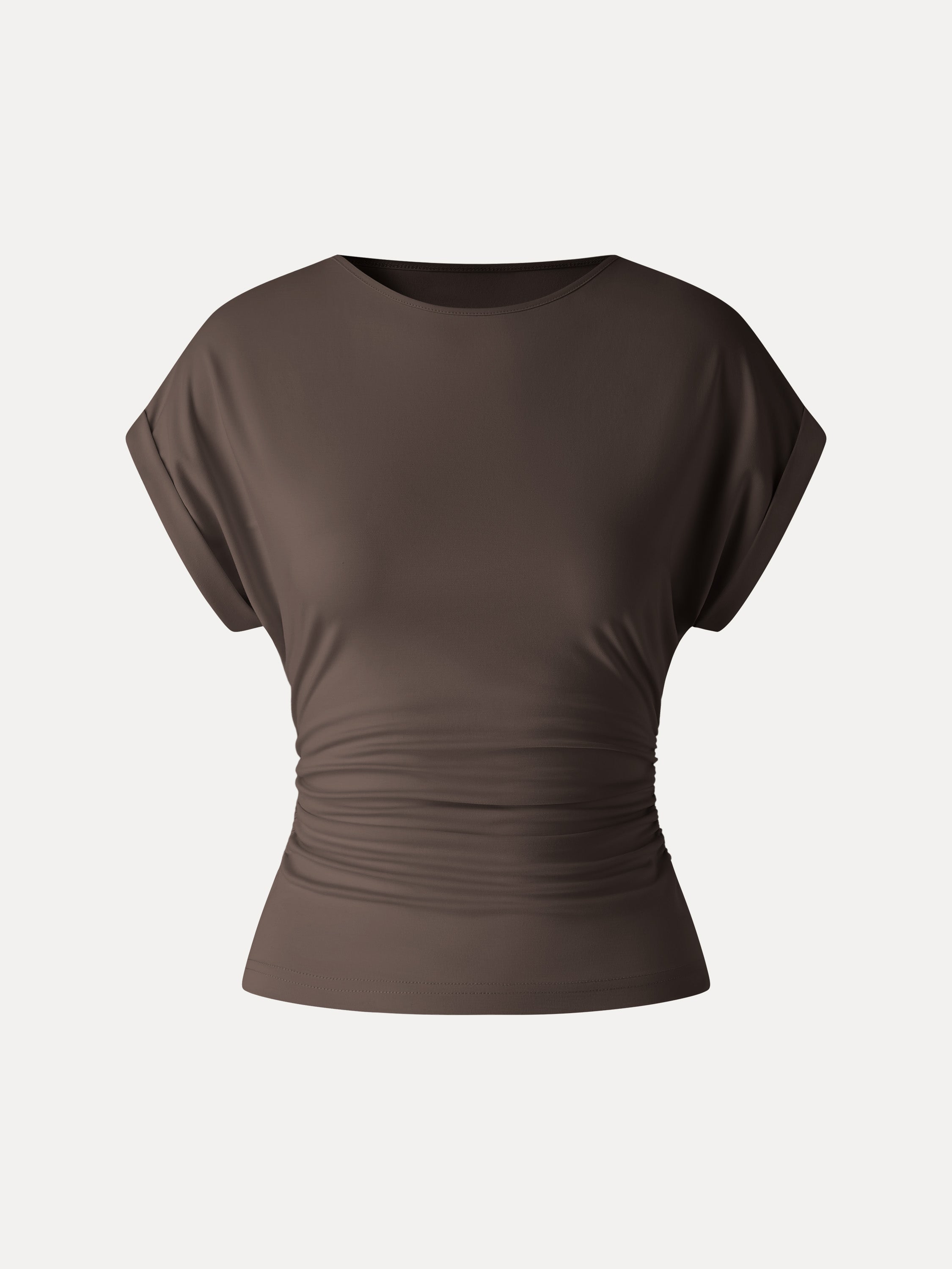 OGLmove CoolTouch Round Neck Ruched Tee