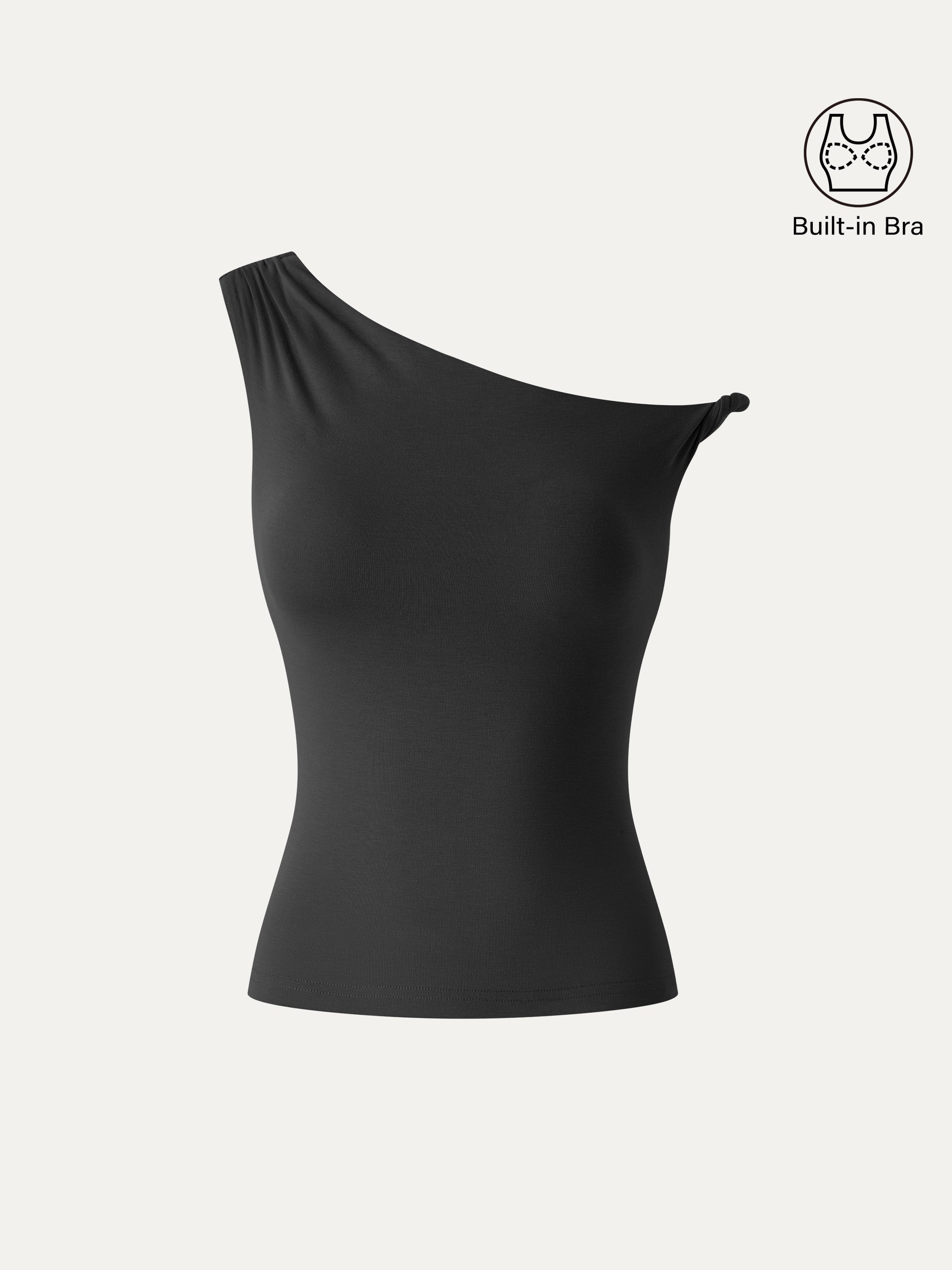 OGLmove CoolTouch Asymmetrical Shoulder Bra Top