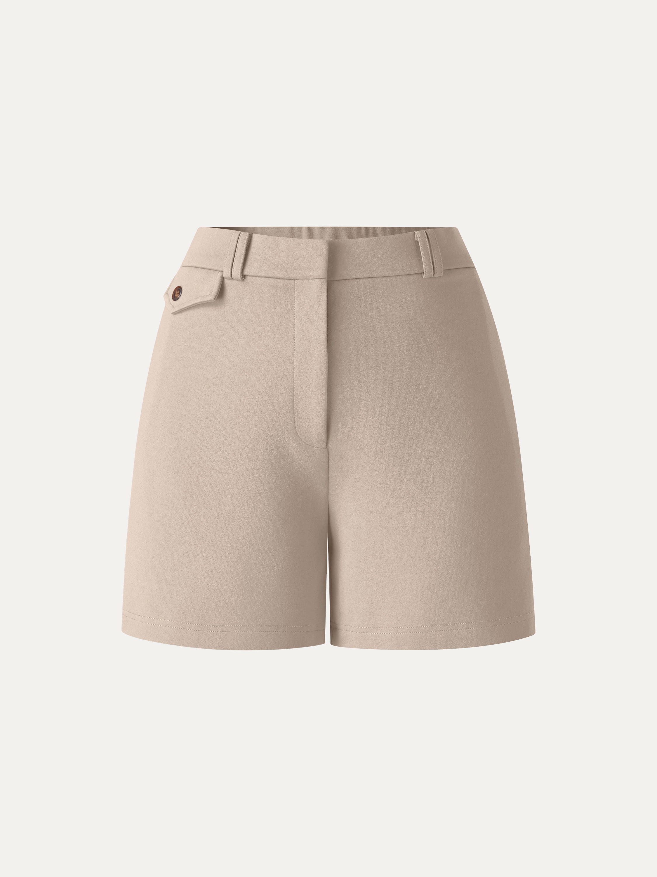 OGLmove Summer Ponte High Rise Shorts with Pockets