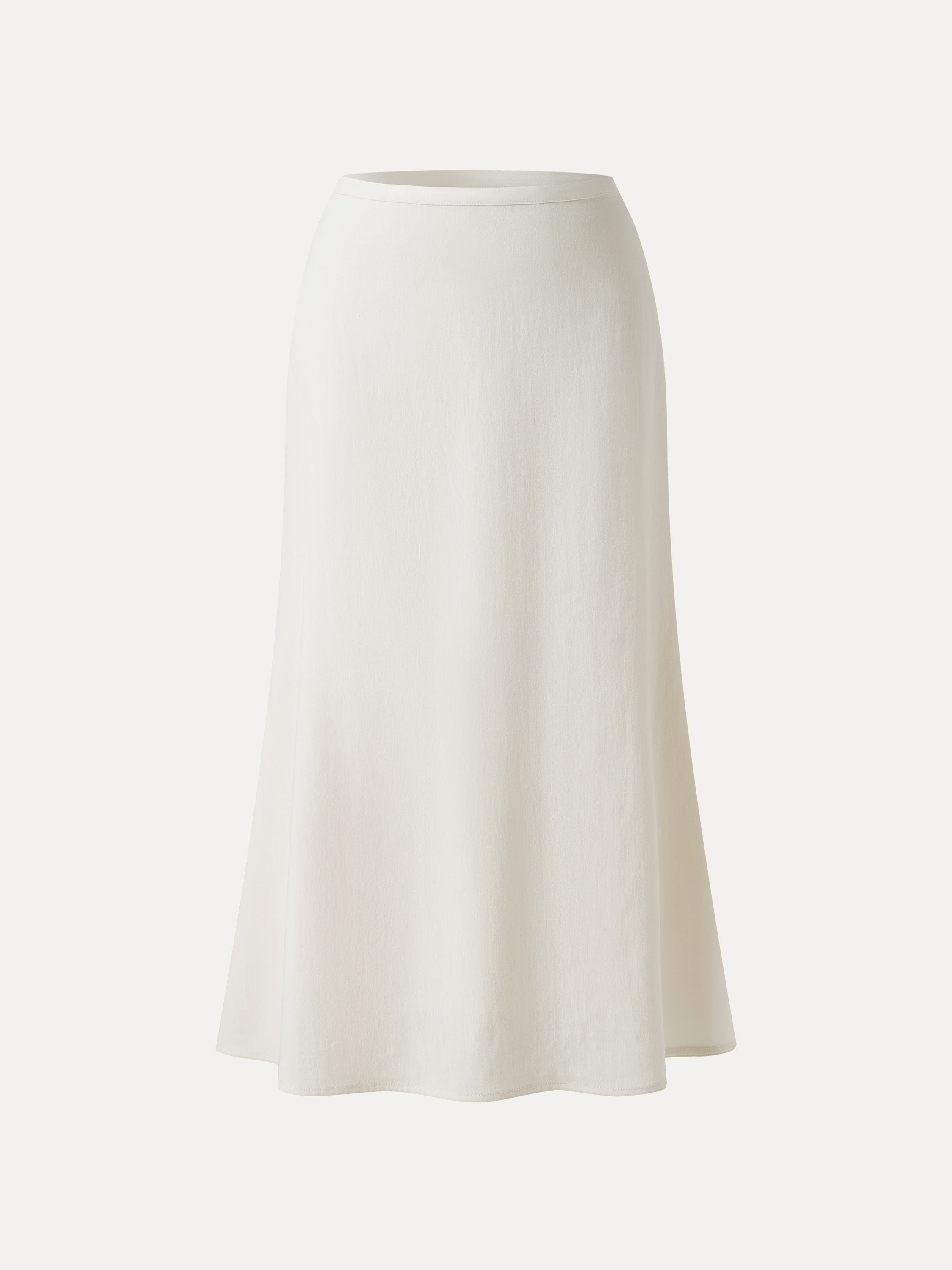 OGLmove Lyocell-Linen Flared Maxi Pull-On Skirt