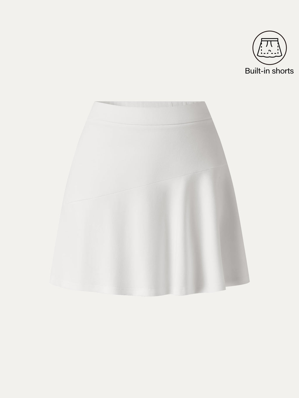 OGLmove Stretch Ponte Mid Rise Pull-On Mini Skirt