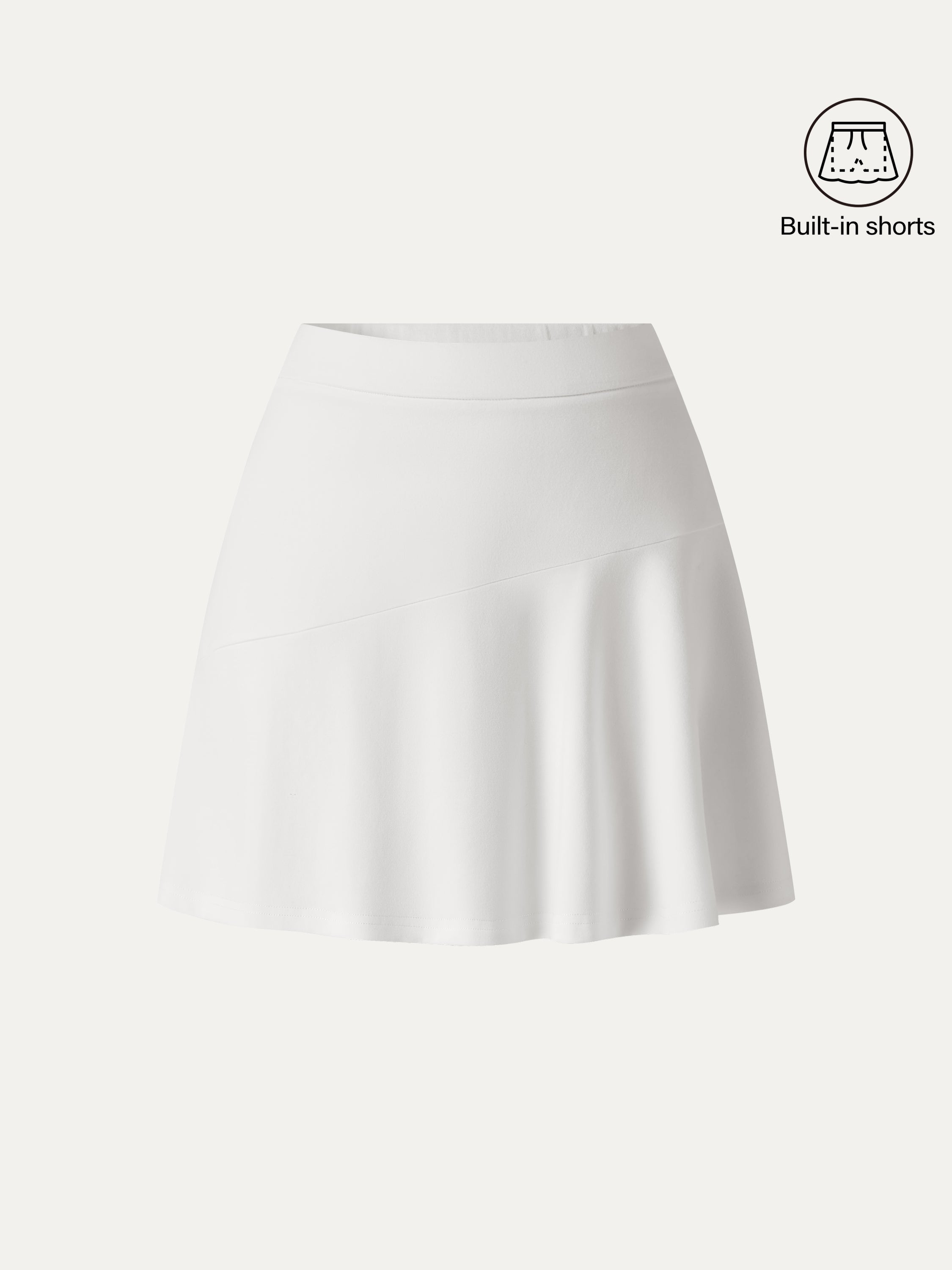 OGLmove Stretch Ponte Mid Rise Pull-On Mini Skirt