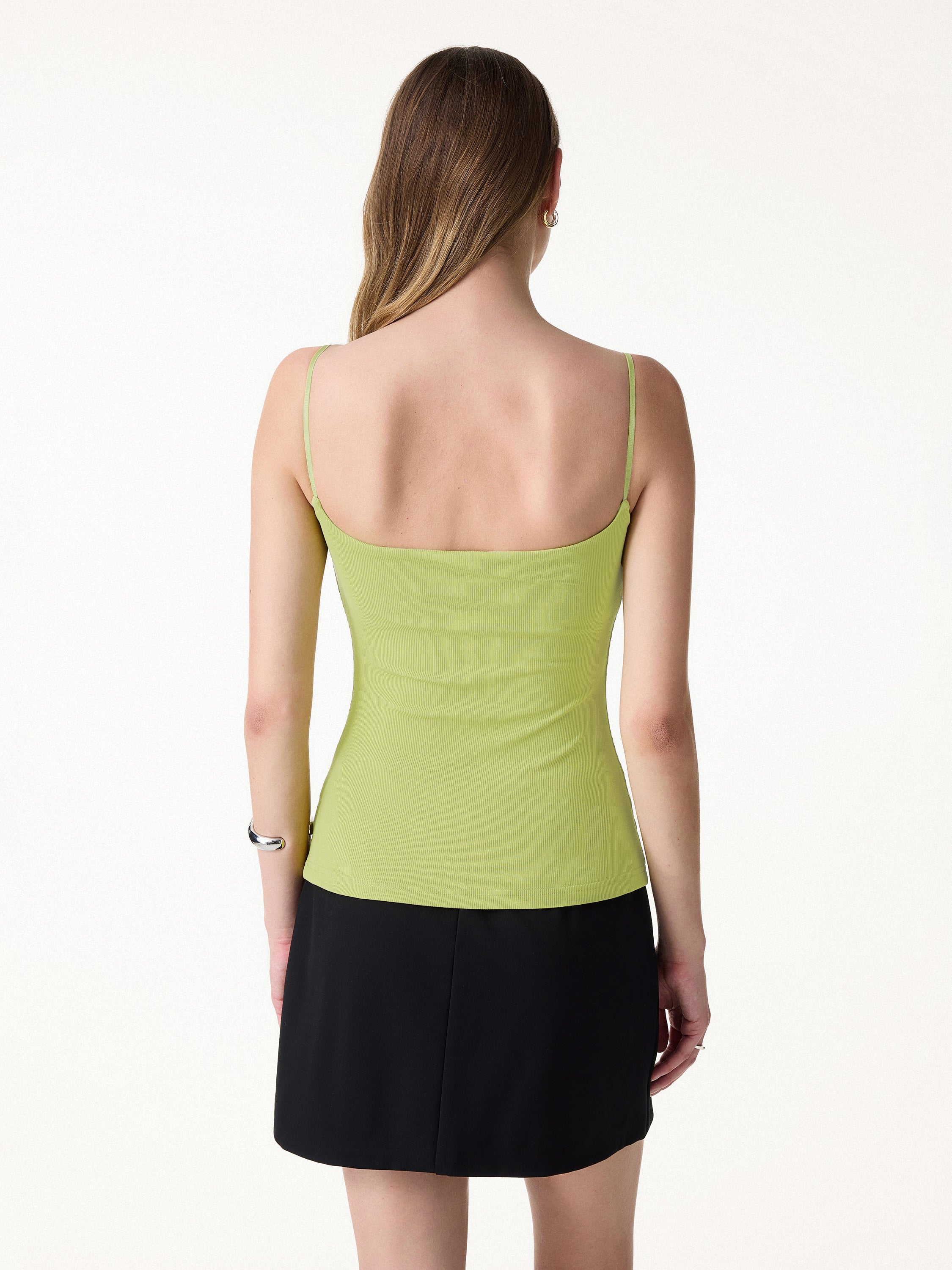 OGLmove Women's Square Neck Spaghetti Bra Tank