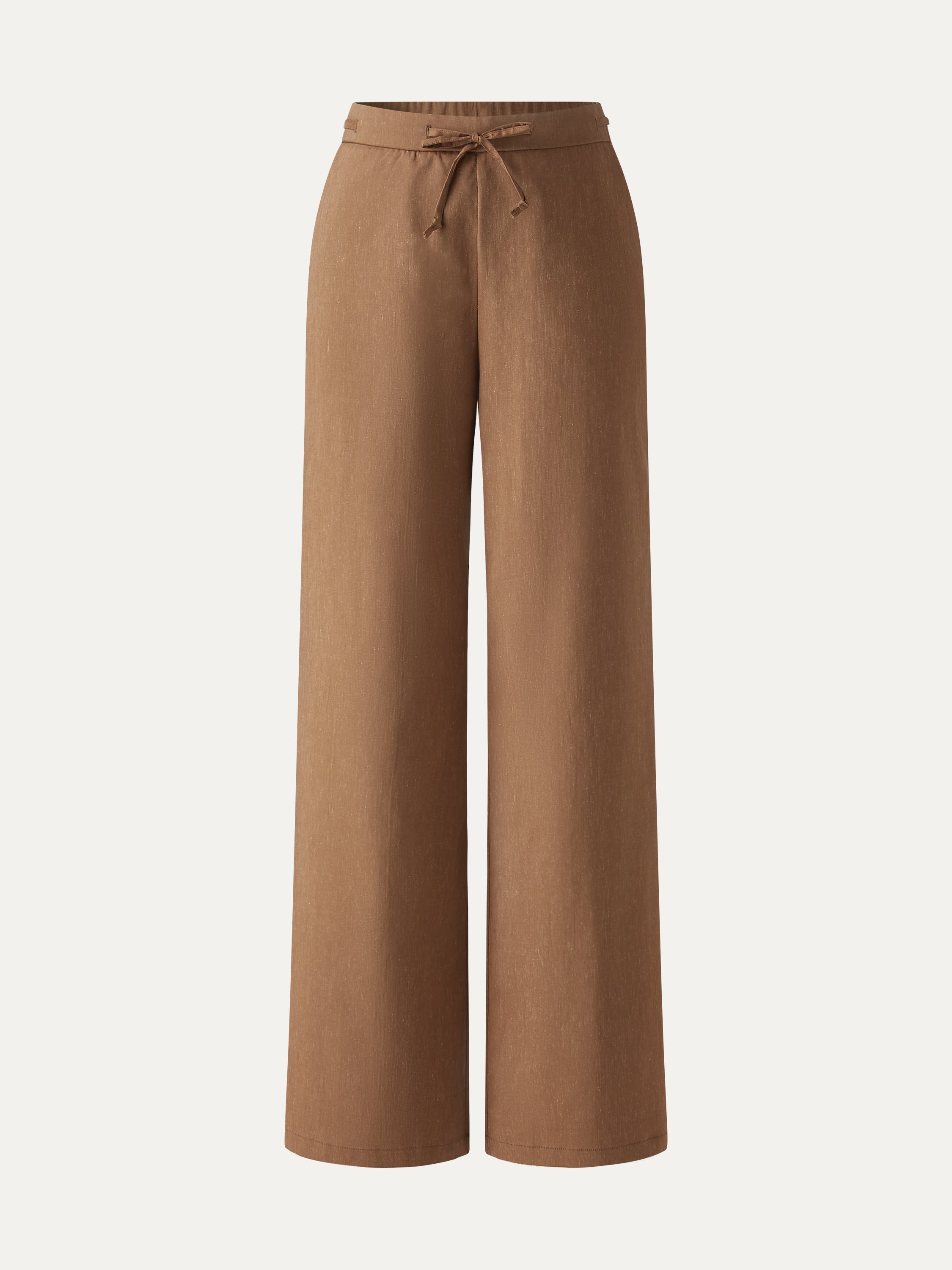 OGLmove Linen Drawstring Wide Leg Pant with Pockets
