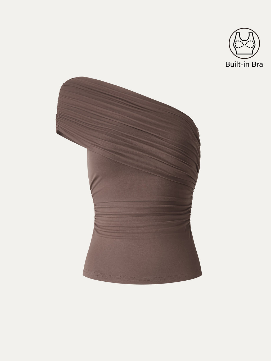 OGLmove One Shoulder Gathered Bra Top