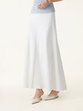 OGLmove Wrinkle-Resistant A-Line Flared Maxi Skirt