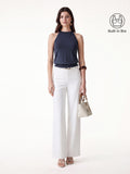OGLmove Women's Halter Neck Bra Top & A-Line Midi Skirt 2-Piece Set