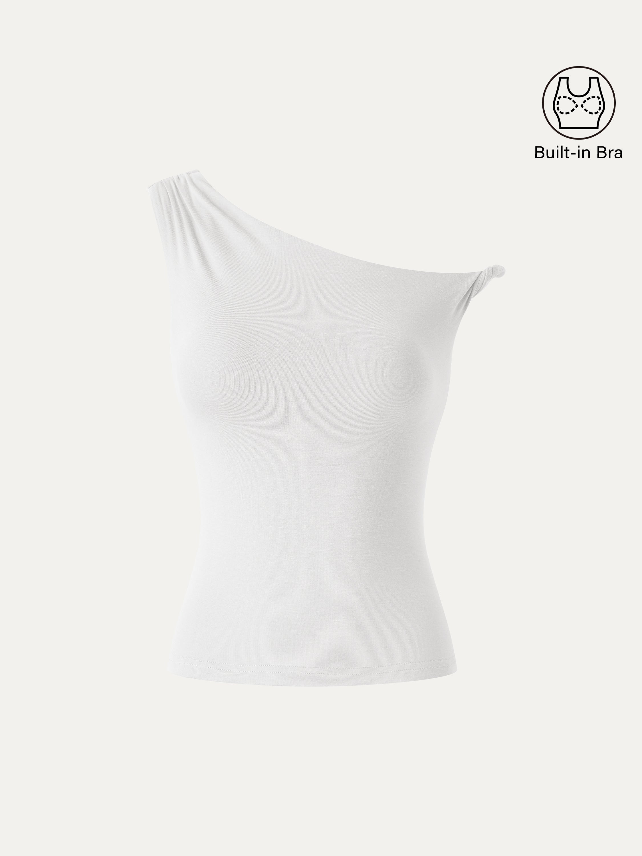 OGLmove CoolTouch Asymmetrical Shoulder Bra Top
