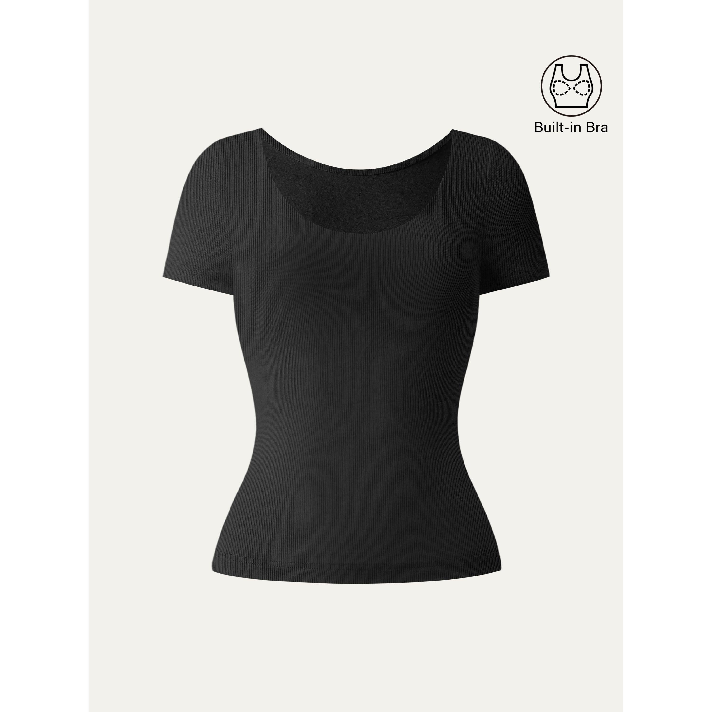 OGLmove Women's Scoop Neck Cotton Airy Bra Top