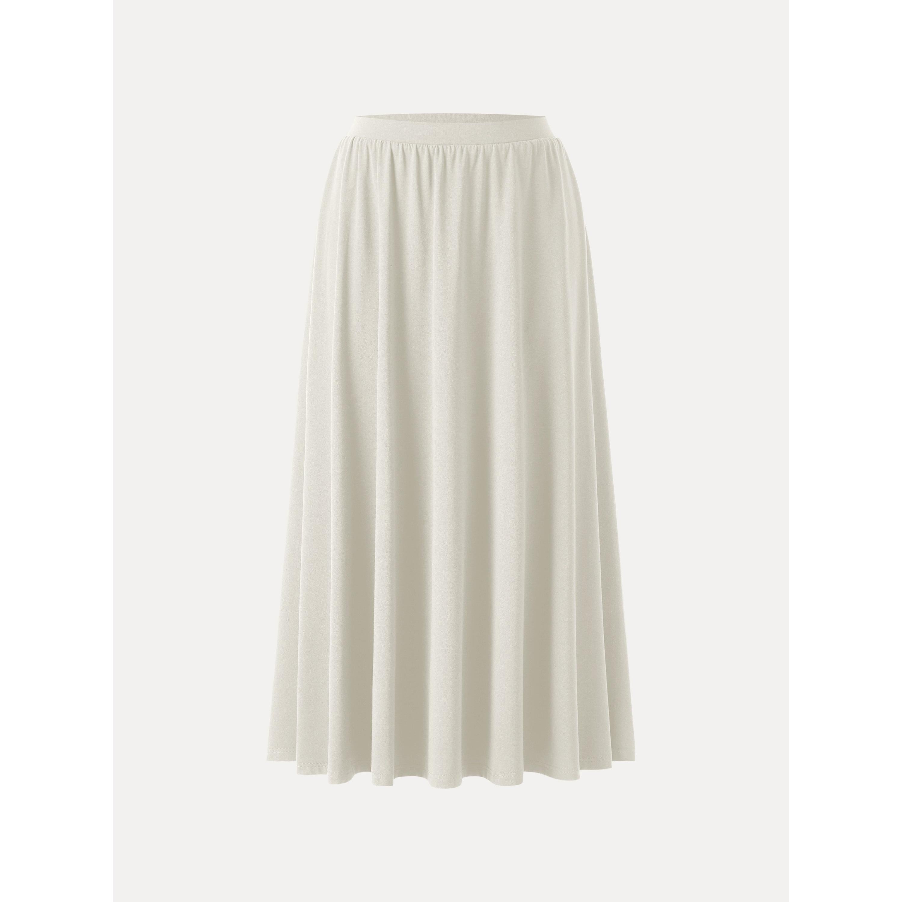 OGLmove Stretch Cotton Maxi Umbrella Skirt with Pockets