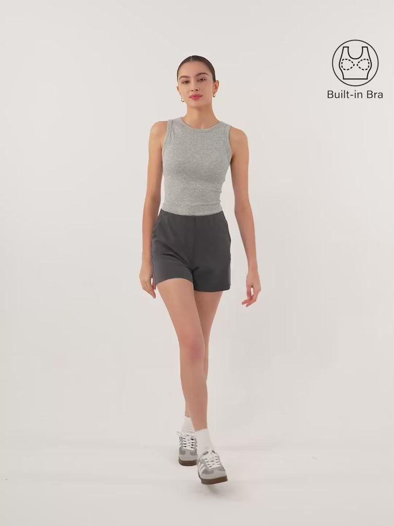 OGLmove Crewneck Cotton Airy Bra Tank