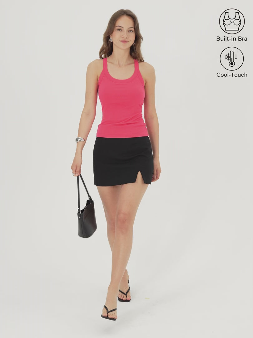 OGLmove Women's CoolTouch Scoop Neck Racer Back Brami