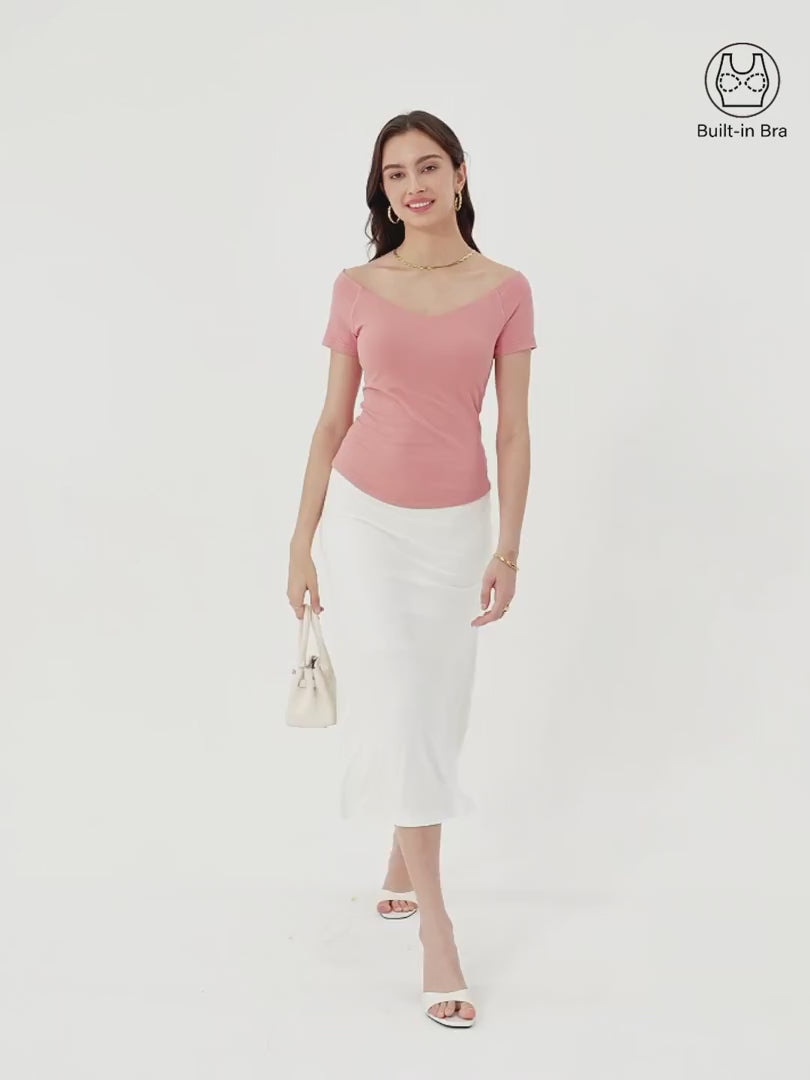 OGLmove Back Smoothing Bandless Non-Slip Bra Top