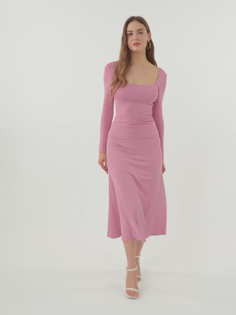 OGLmove Breezy Pull-On Mermaid Midi Skirt