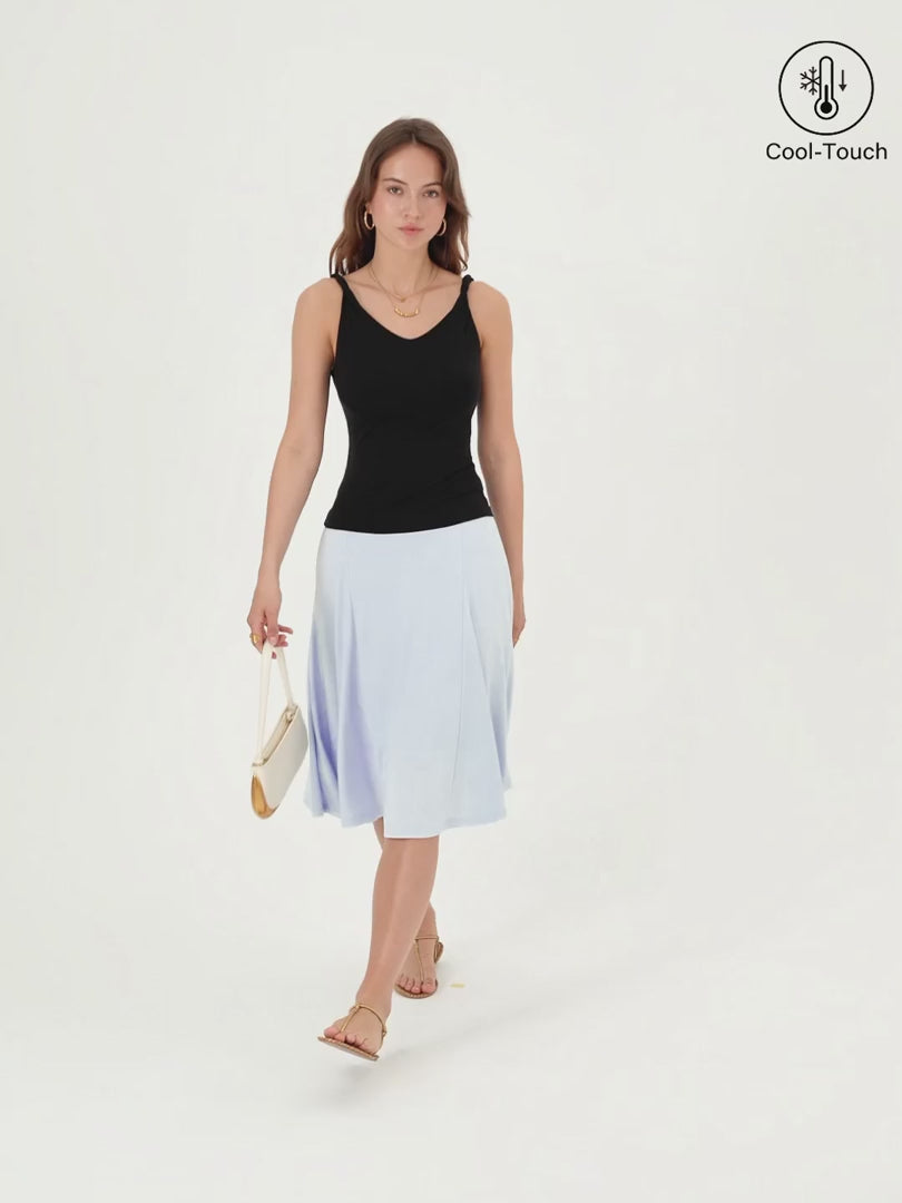 OGLmove CoolTouch Midi Circle Flare Skirt with Pockets