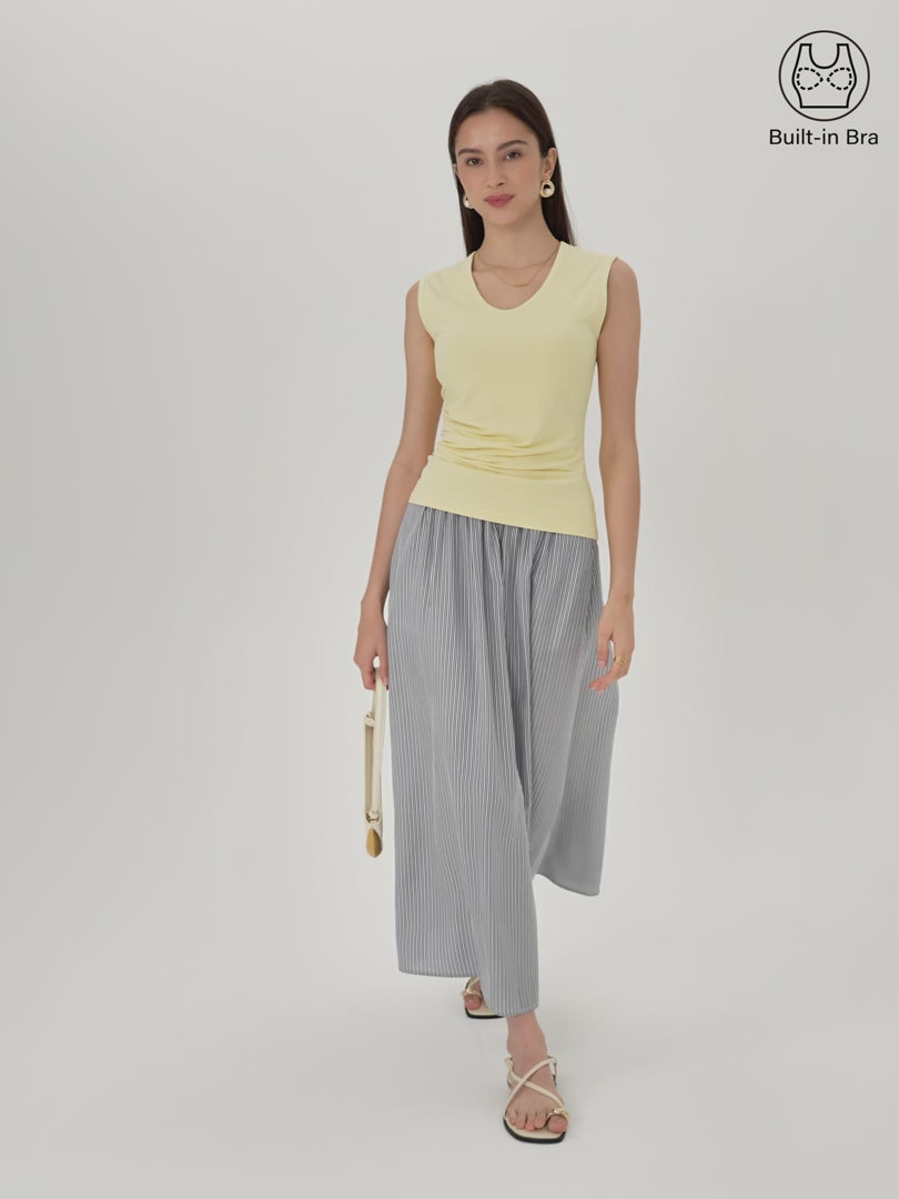 OGLmove U-Neck Tucked Sleeveless Bra Top