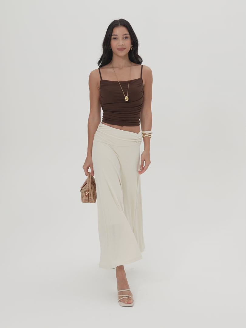 OGLmove European Linen Flowy Vacay Maxi Skirt