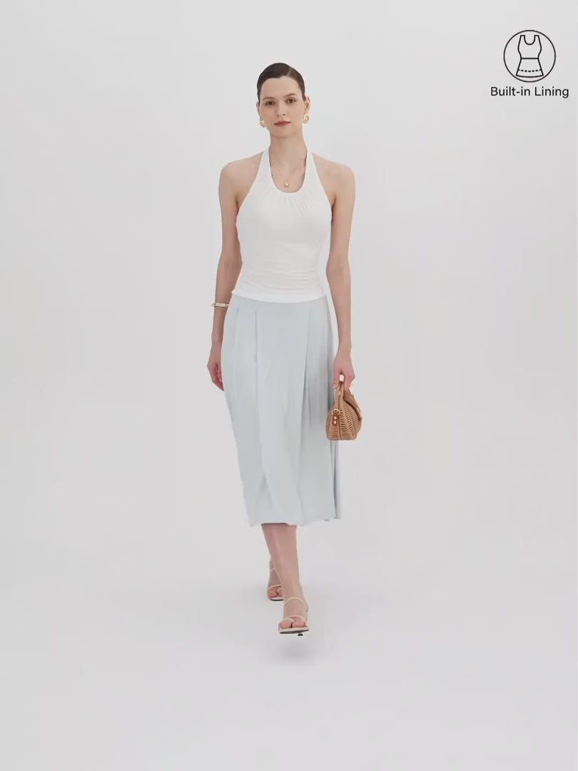 OGLmove CoolTouch Circle Flare Midi Skirt with Pockets