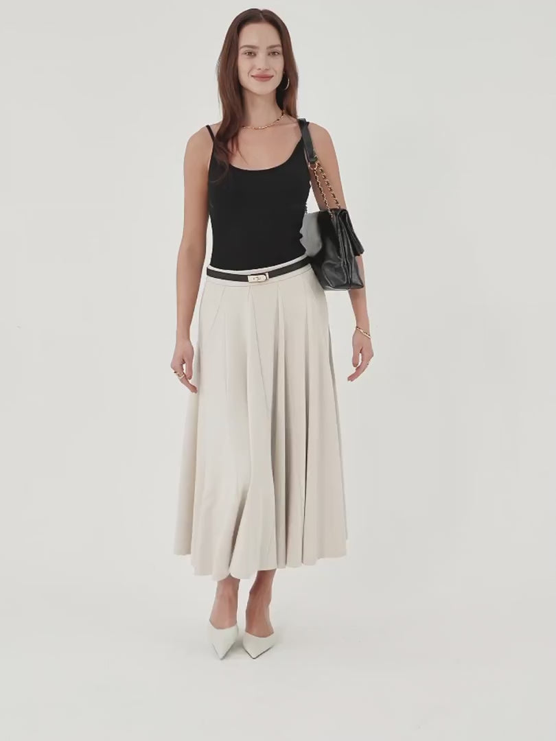 OGLmove Lyocell Blend Volume Skirt with Pockets