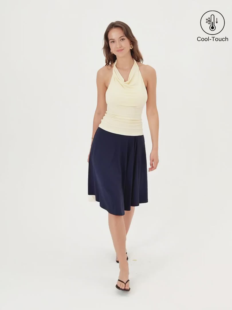 OGLmove CoolTouch Ponte Circle Skirt with Pockets